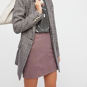 ✨NWT | Free People | Mauve Leather Skirt